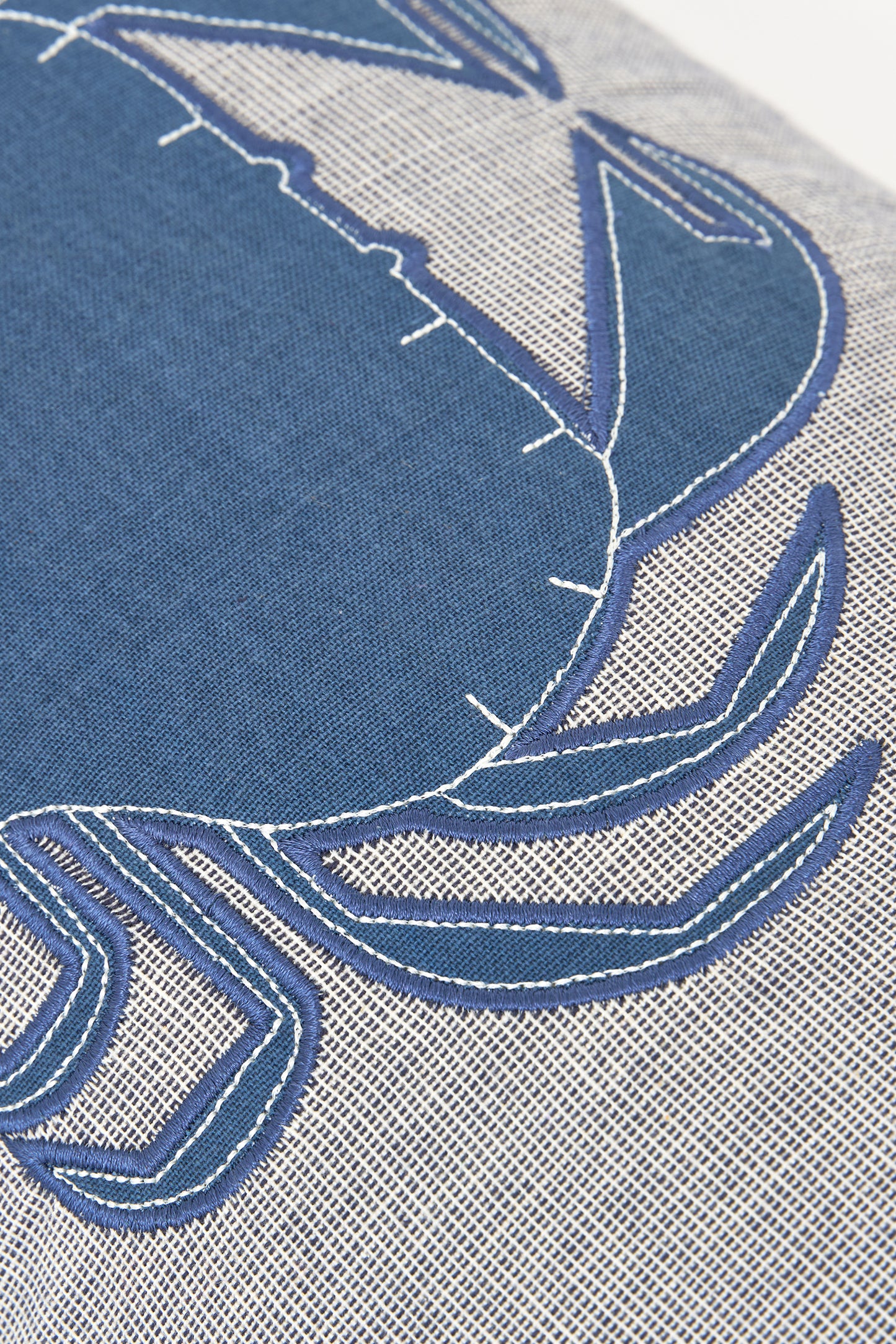 Coussin coton crabe bleu
