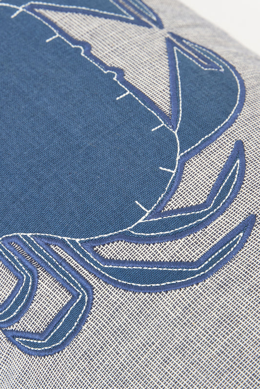 Cotton cushion, blue crab