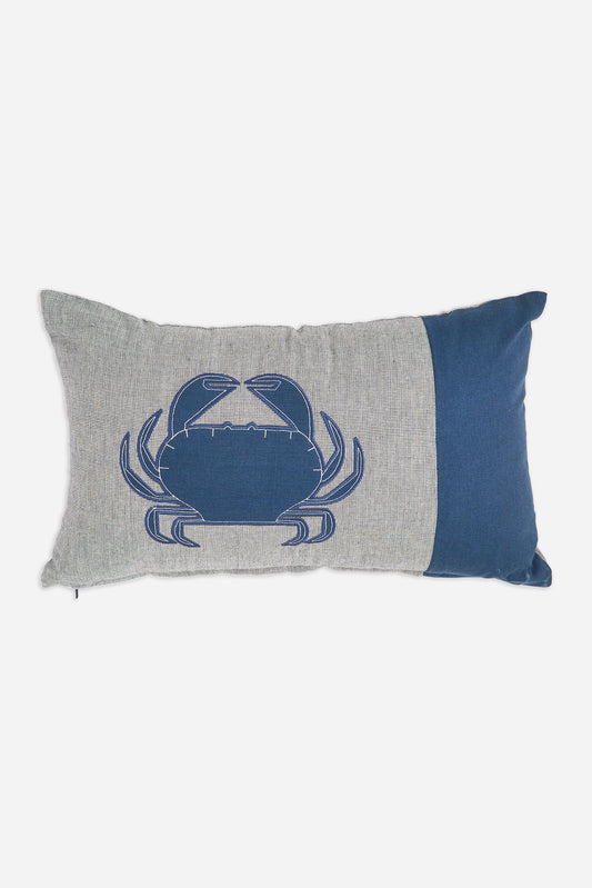Cotton cushion, blue crab