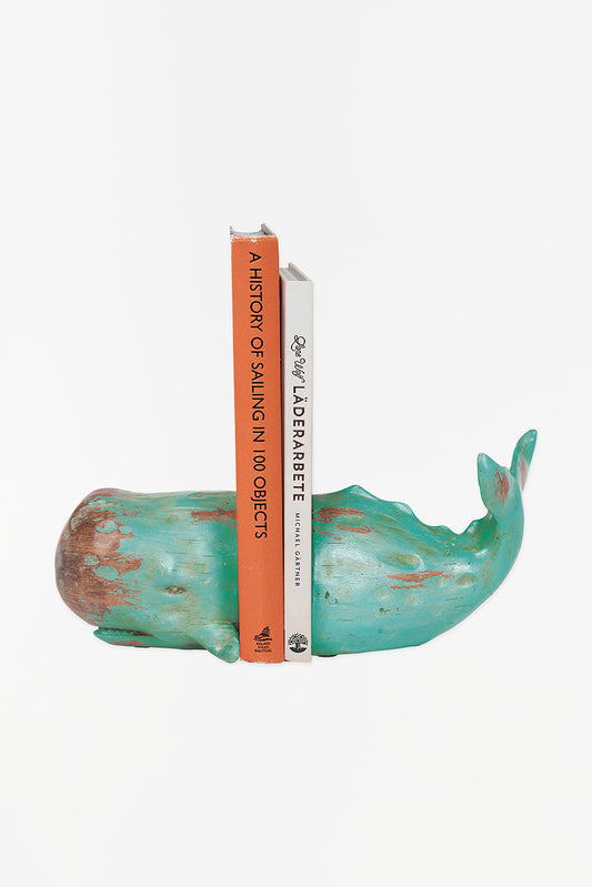 Sujetalibros ballena en resina - D1417