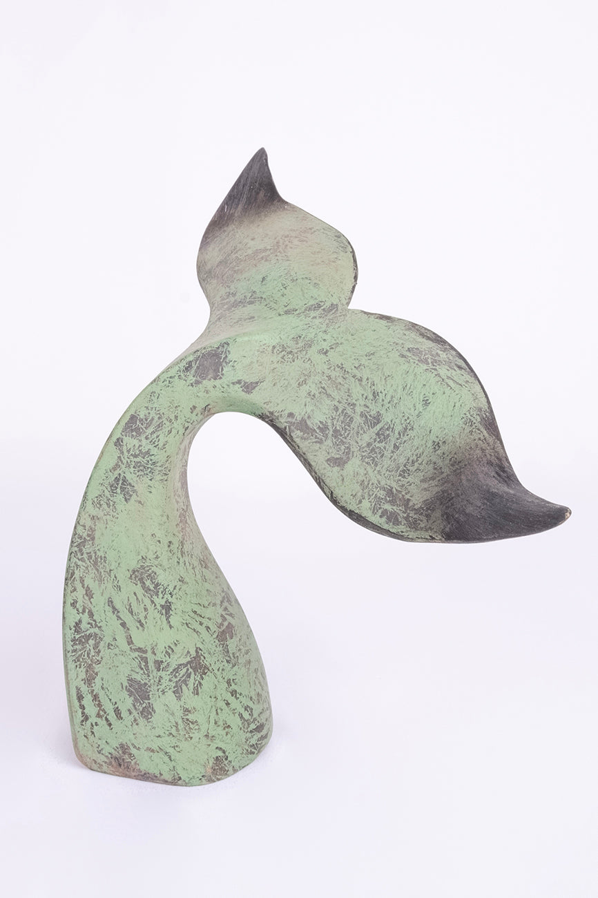 Cola de ballena en resina tipo bronce - D1466