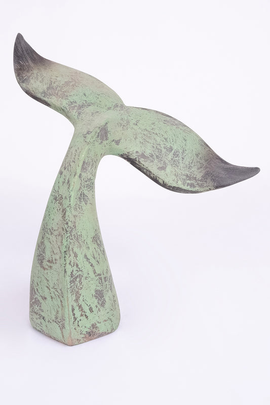 Cola de ballena en resina tipo bronce - D1466