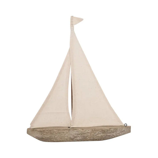 Velero de madera y tela grande - D1761 Batela