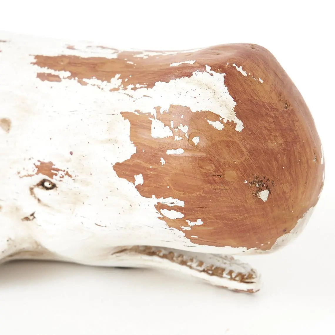 Cachalote blanco en resina envejecida - D1916 Batela