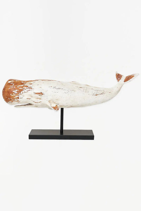 Cachalote grande blanco base metal - D1919 Batela