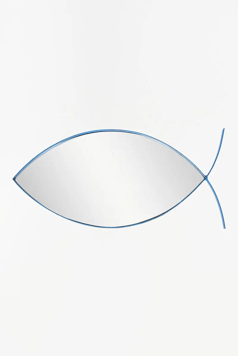 Miroir poisson en métal