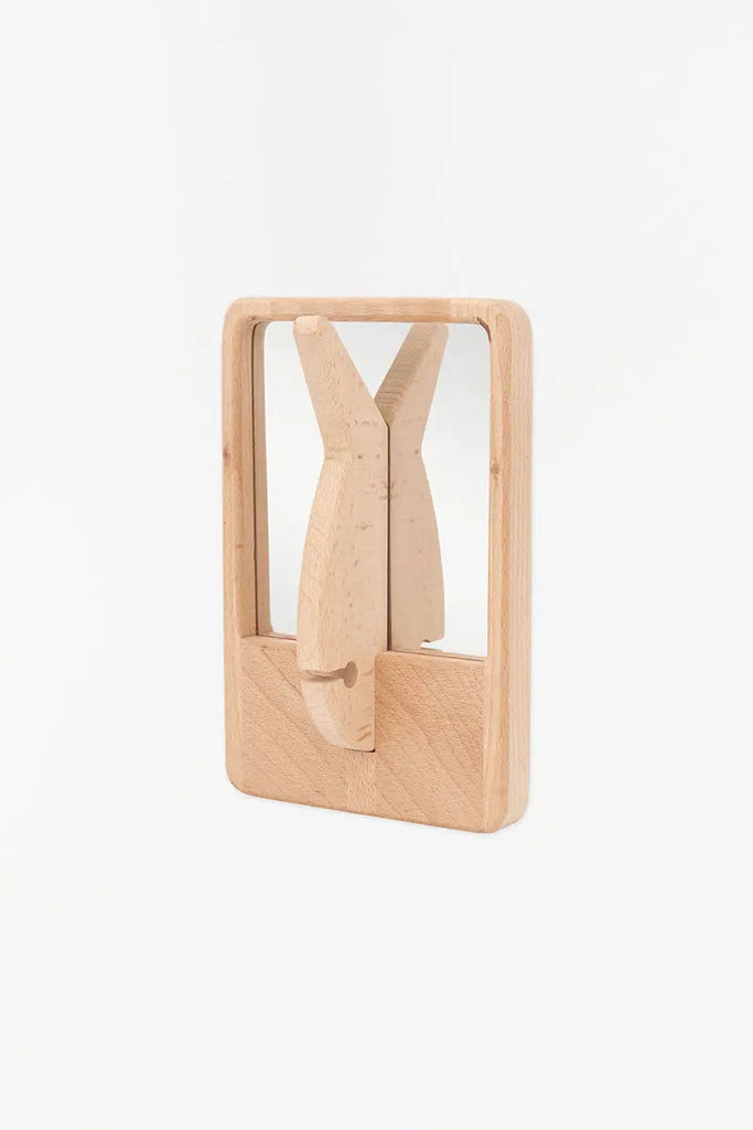 Espejo y perchero forma de pez en madera - D2184 Batela