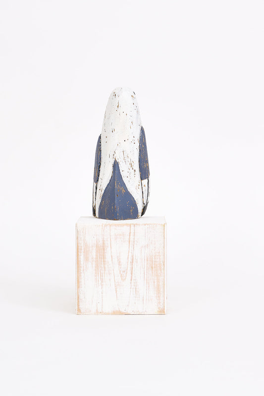 Gaviota de madera con patas de cuerda, grande