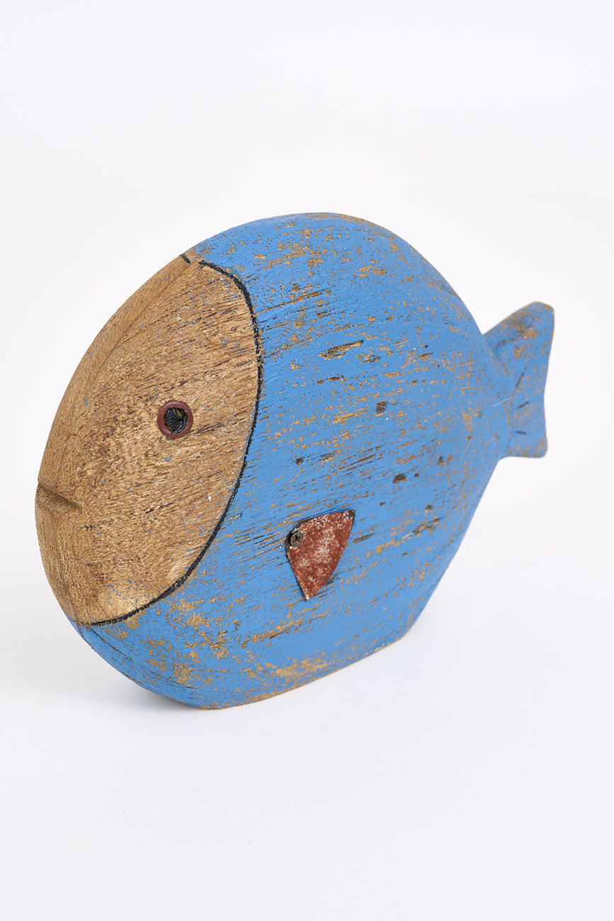 Egurrezko arrain ezkataduna, urdinez margotua