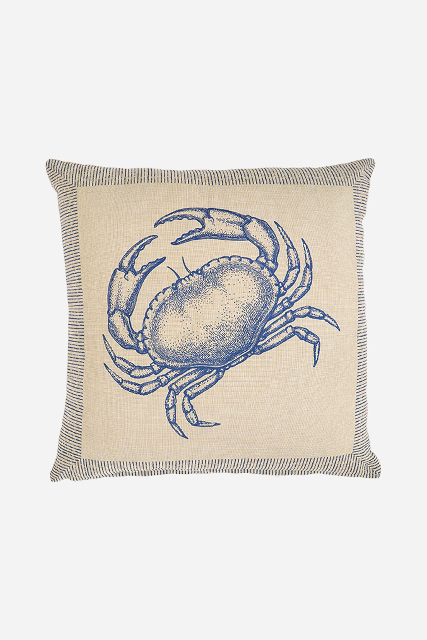 Cotton cushion with crab