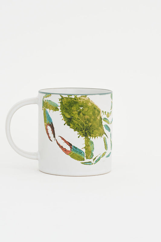 Ceramic mug or cup with crab