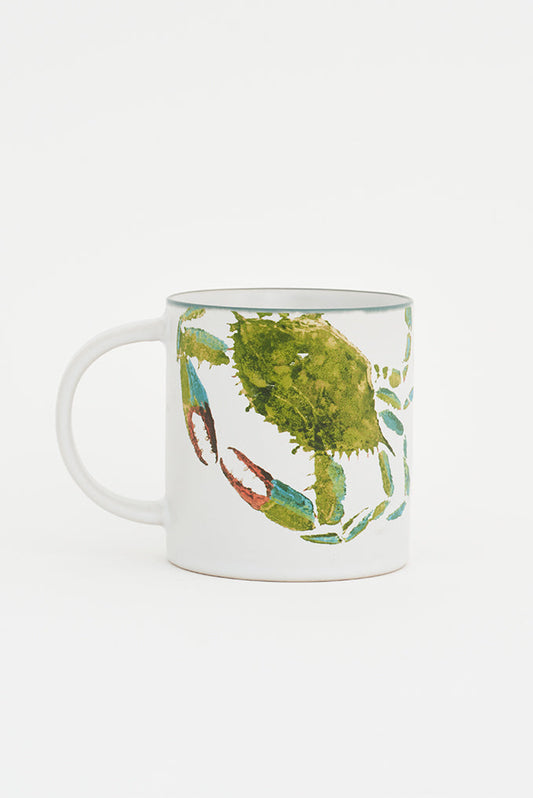 Ceramic mug or cup with crab