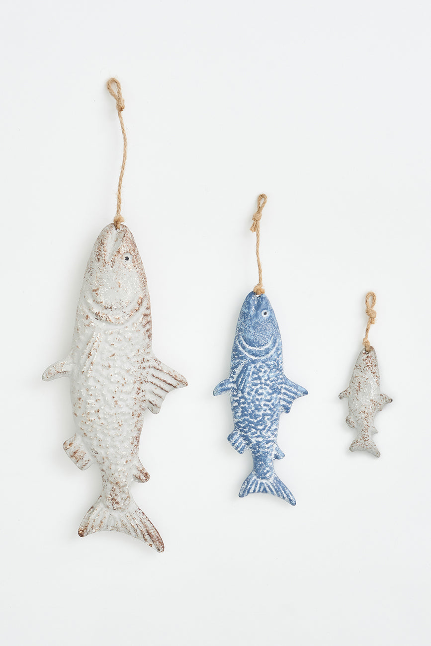 Colgante de hojalata forma de pez grande