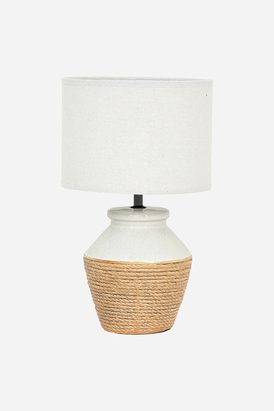 Lampe en céramique corde 23 cm x 39 cm