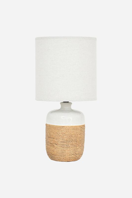 Lampe en céramique corde 23 cm x 45 cm