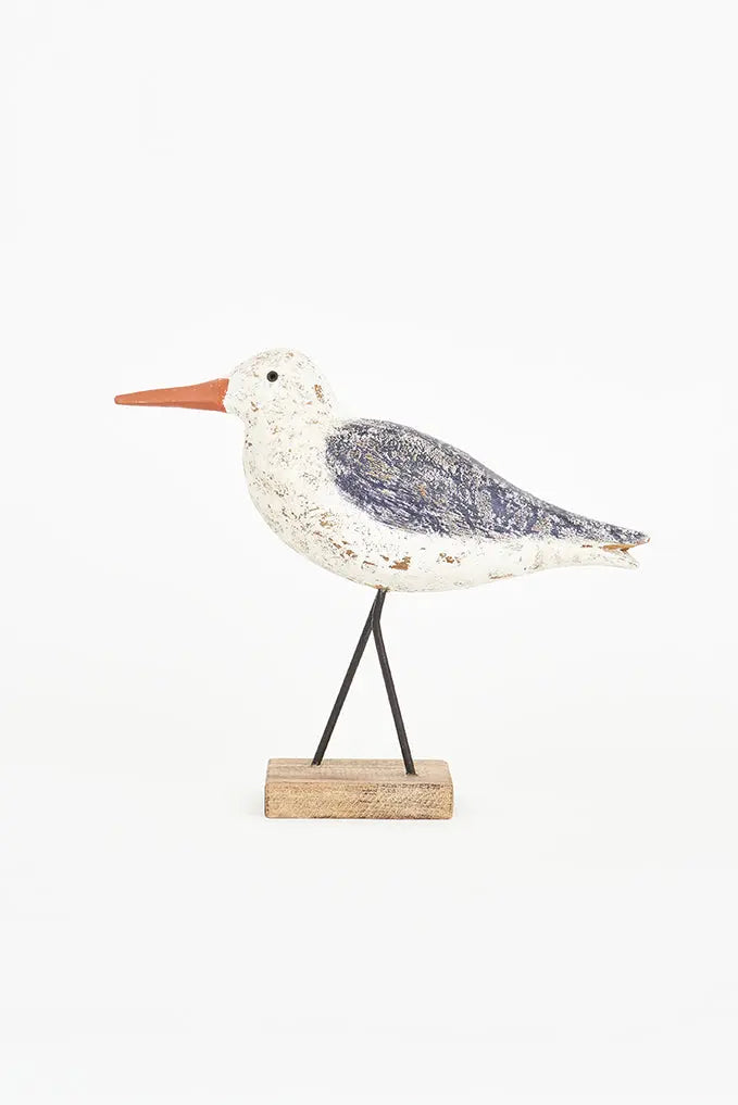 Decorative seagull with wooden base