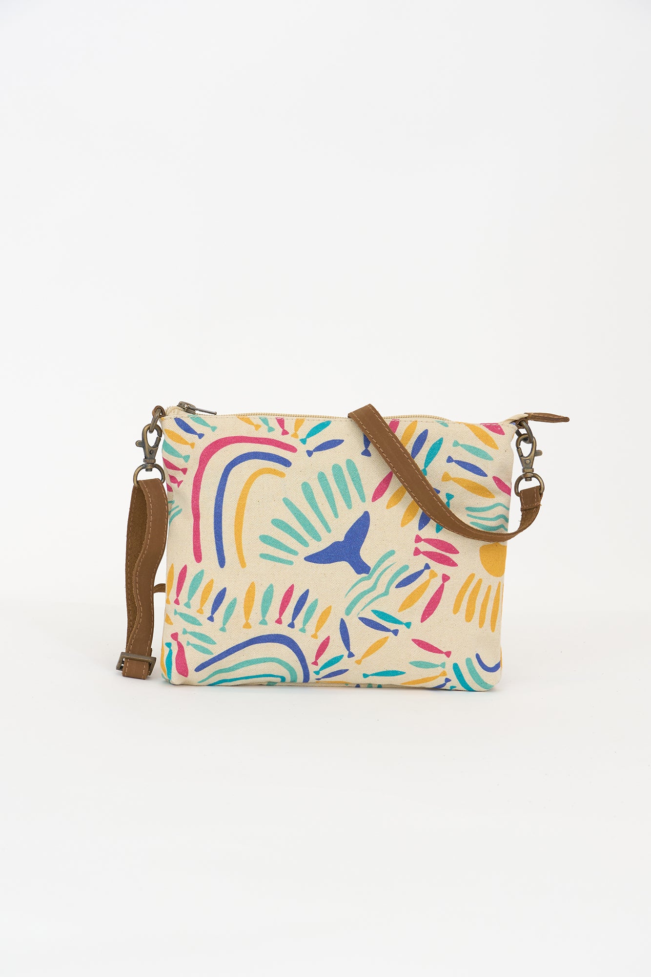 Bolso bandolera estampado multicolor