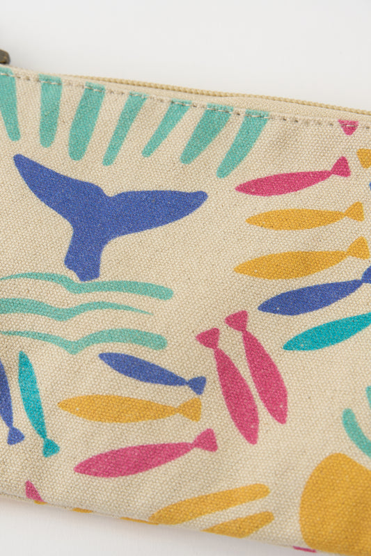 Bolso de mano con estampado náutico