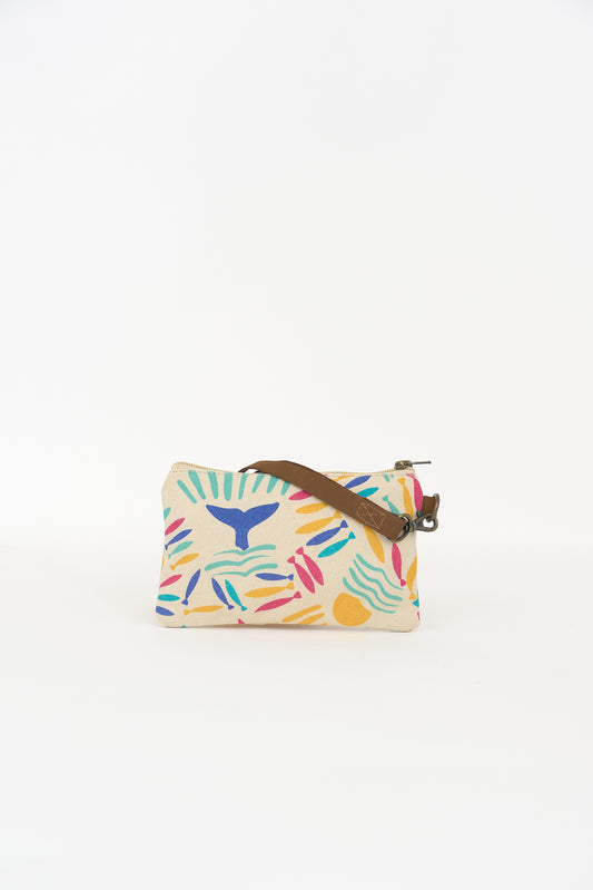 Bolso de mano con estampado náutico