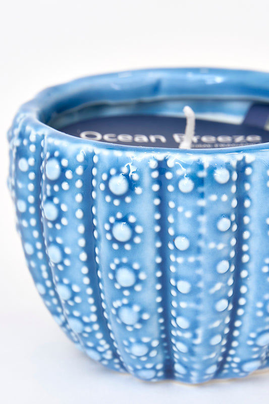 Decorative sea urchin candle Ø: 8.8 cm