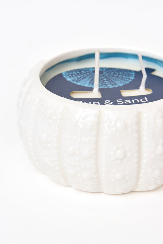 Decorative sea urchin candle Ø: 9.8 cm