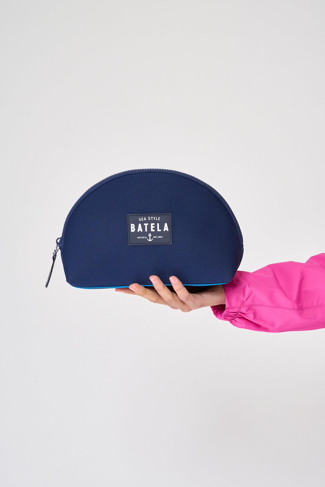 Plain neoprene toiletry bag in various colors