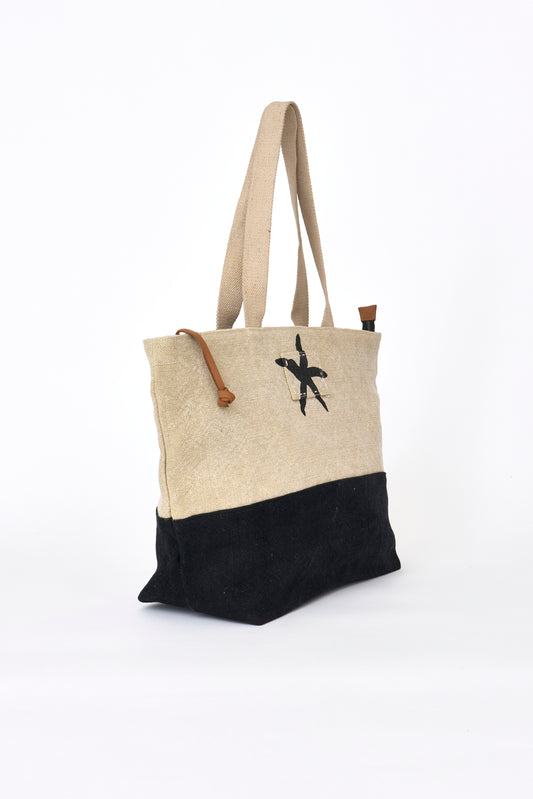 Fabric bag with starfish