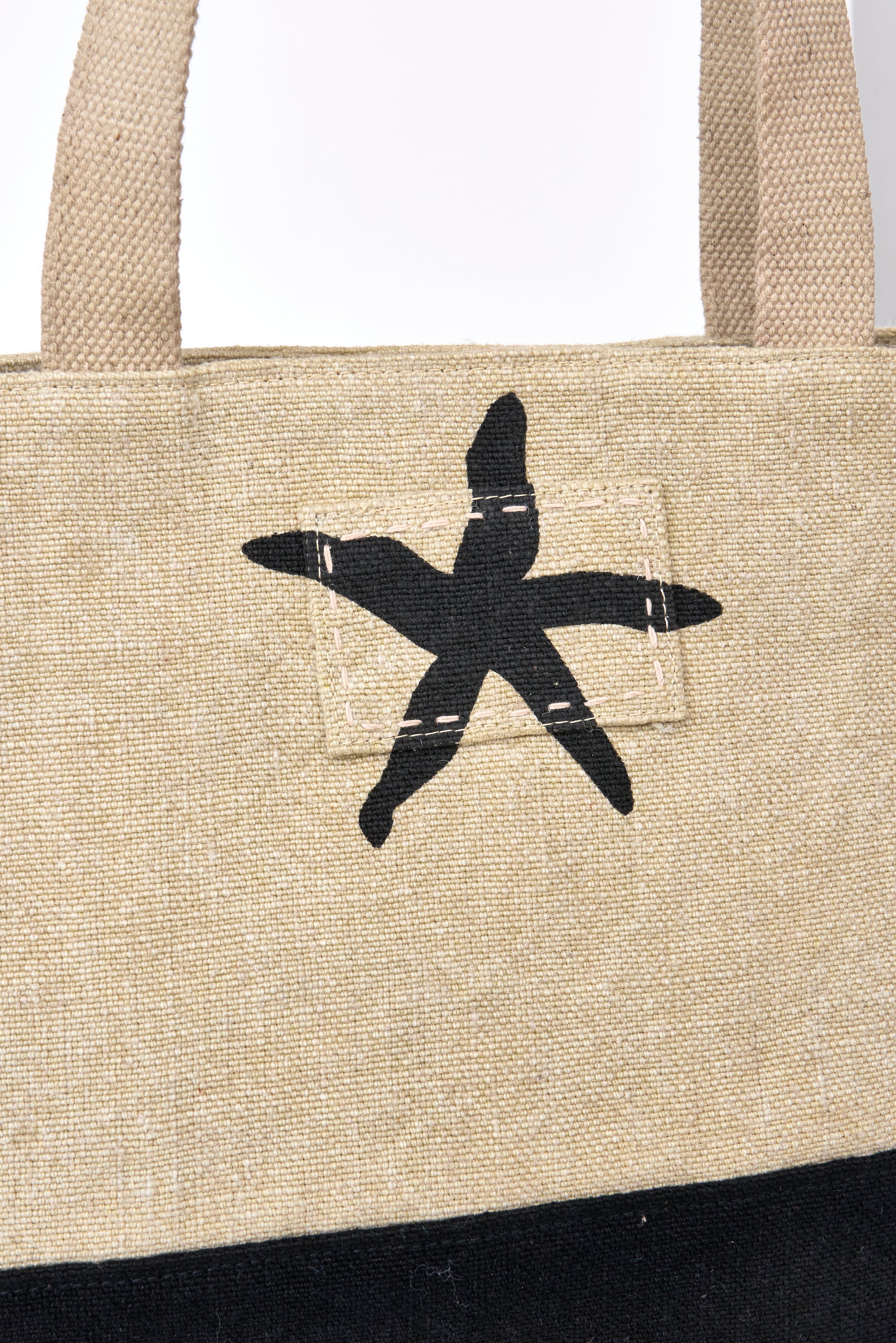 Fabric bag with starfish