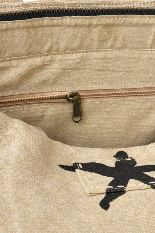 Fabric bag with starfish