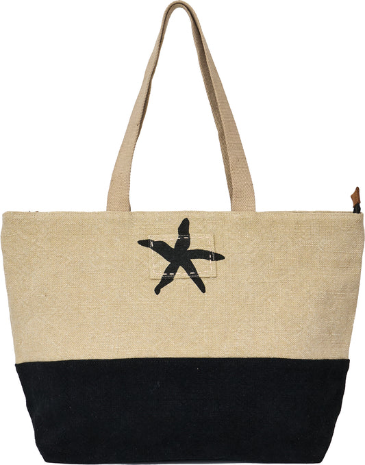 Fabric bag with starfish