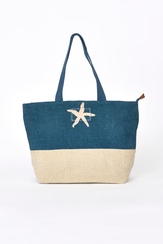 Fabric bag with starfish