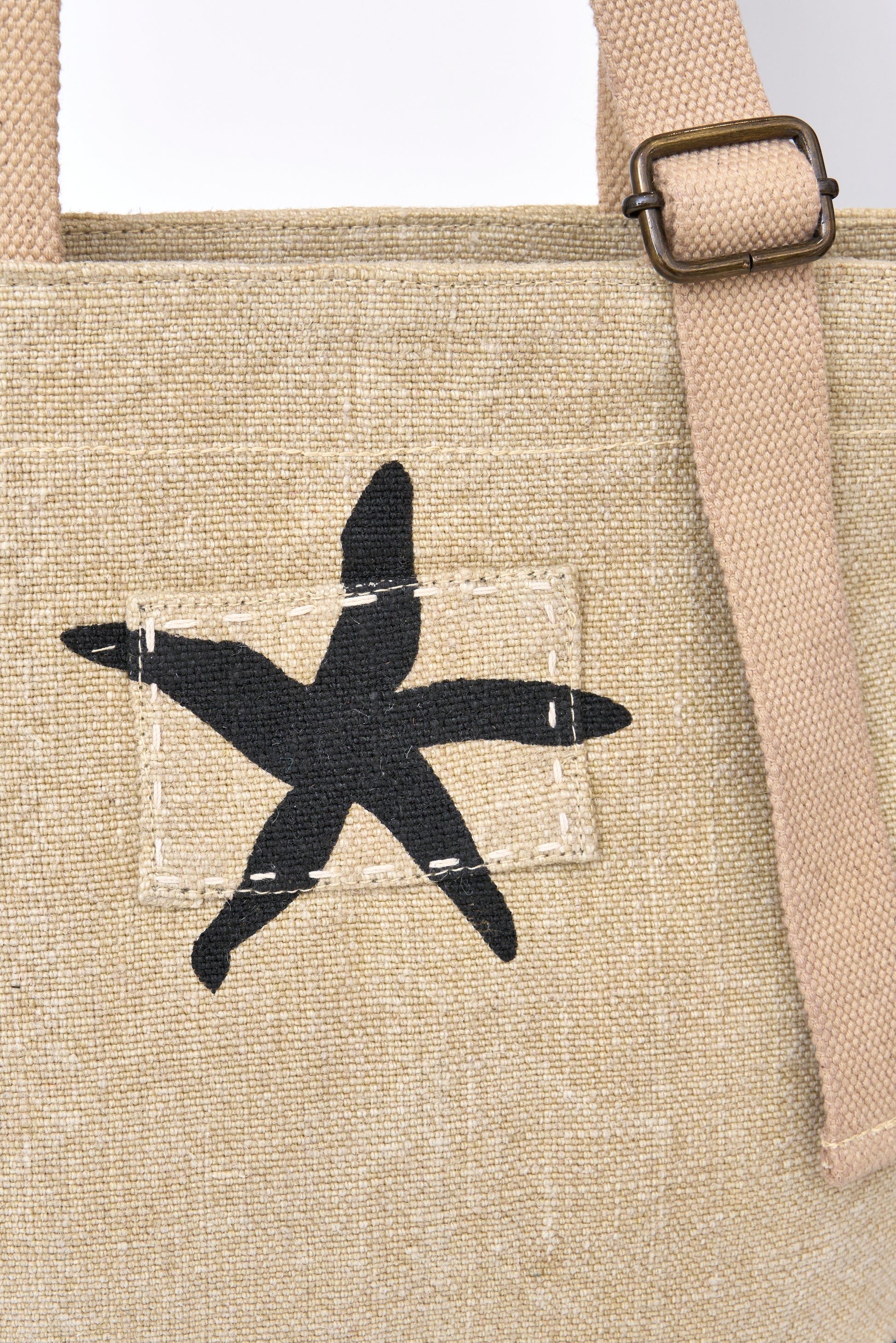 Bolso de tela con estrella de mar 2