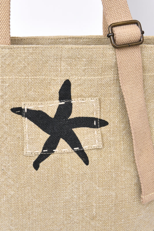 Fabric bag with starfish 2
