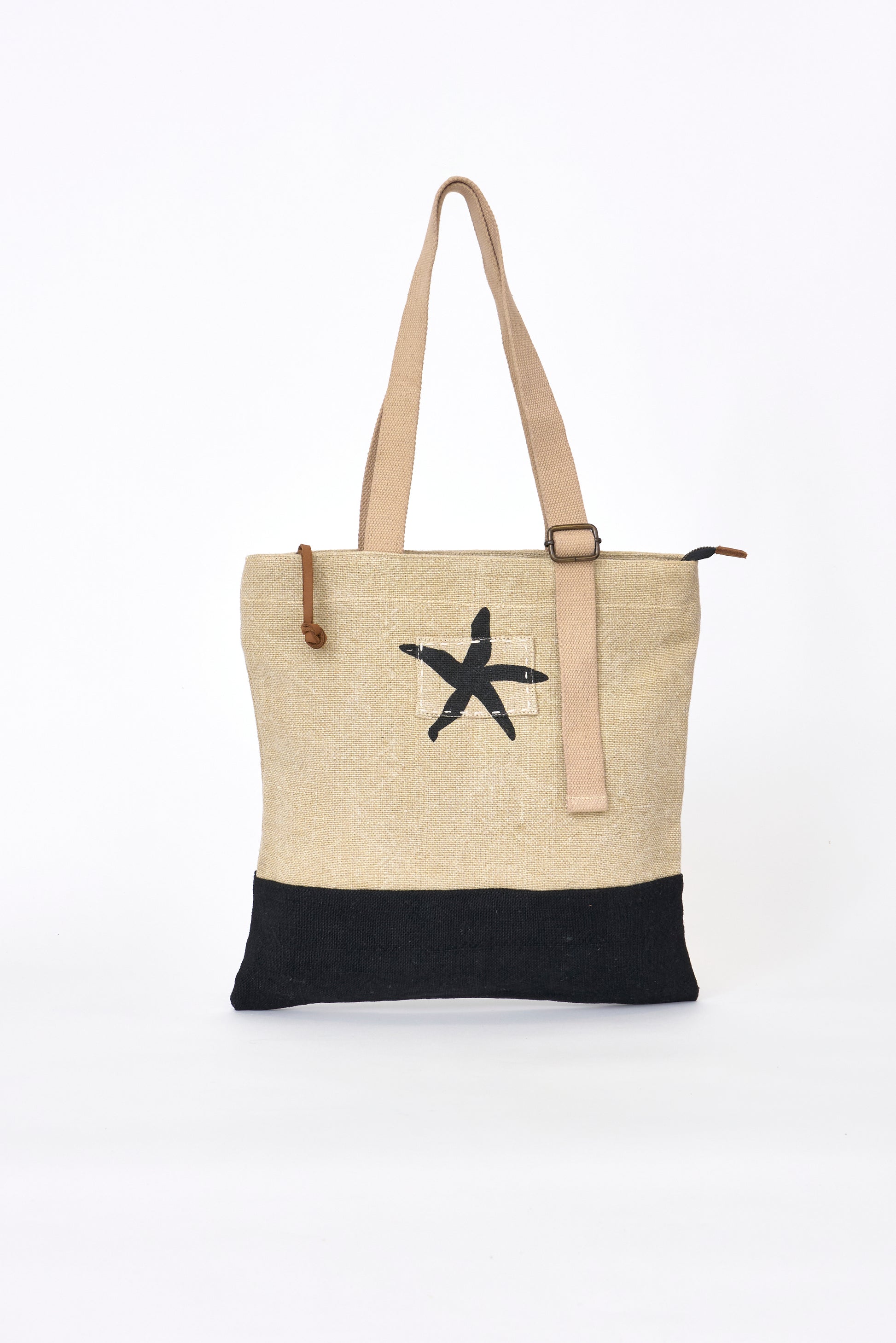 Bolso de tela con estrella de mar 2