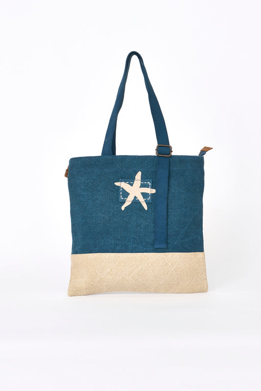 Fabric bag with starfish 2