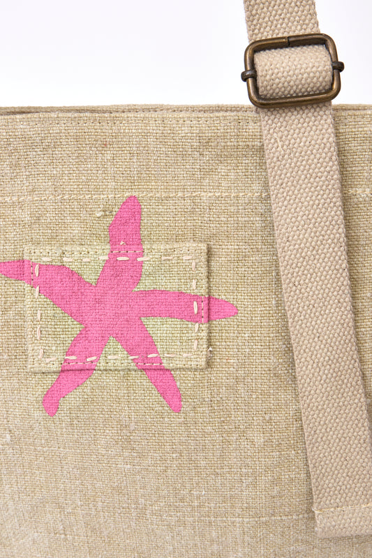 Fabric bag with starfish 2