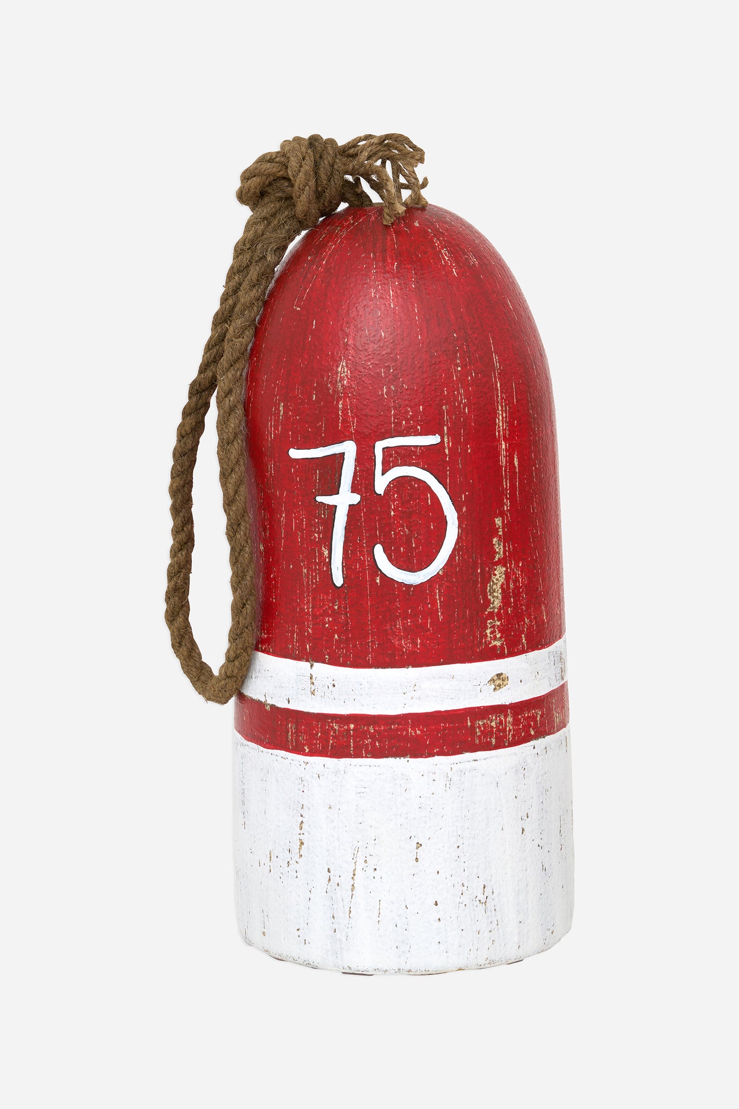 Decorative red buoy with nautical inspiration