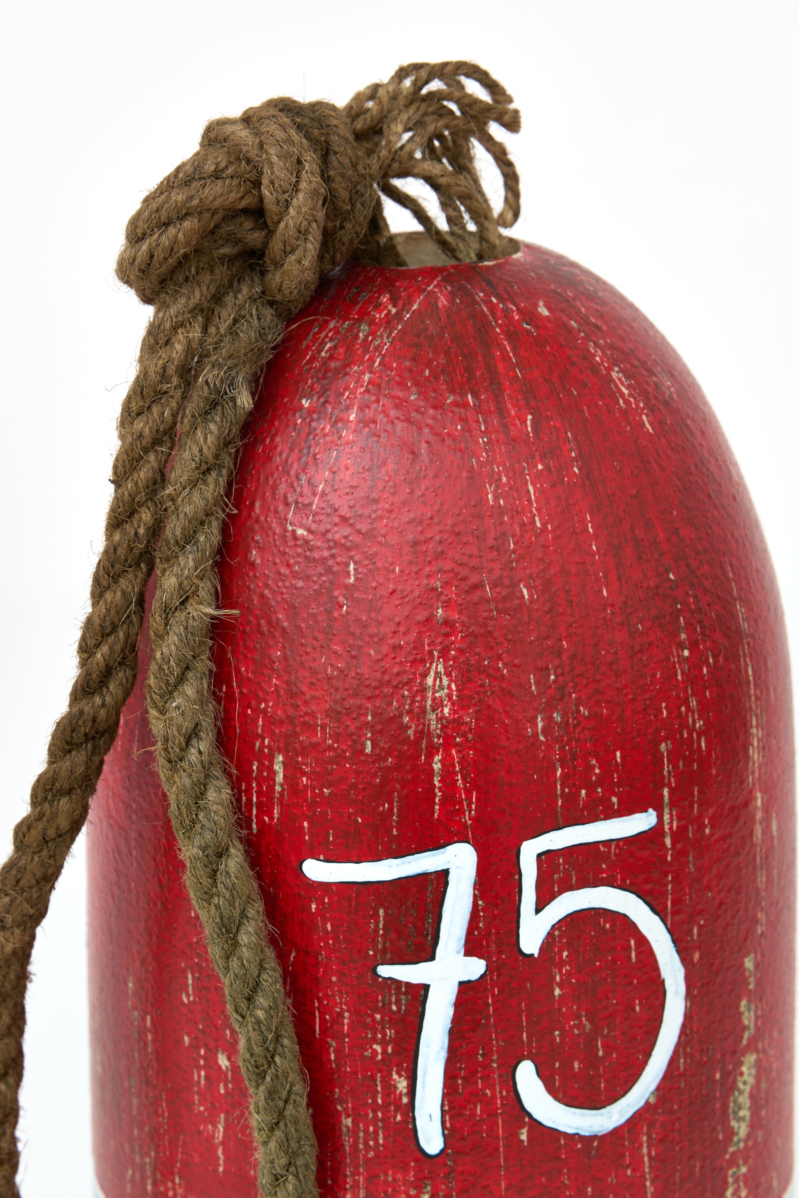 Decorative red buoy with nautical inspiration