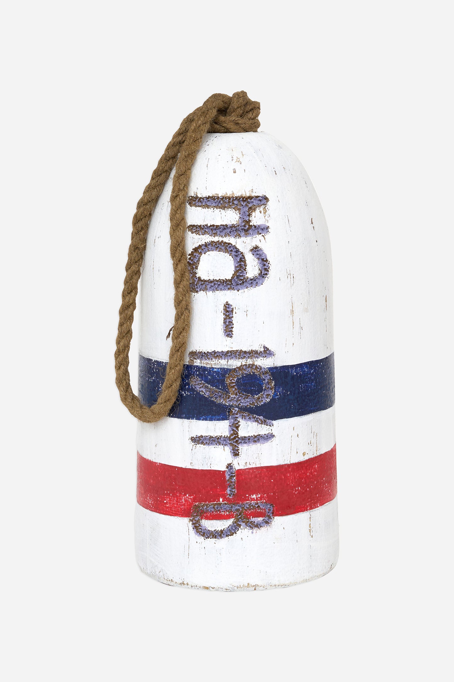 Boya bicolor envejecida con números