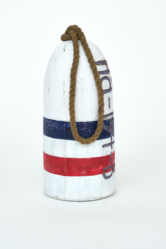 Boya bicolor envejecida con números