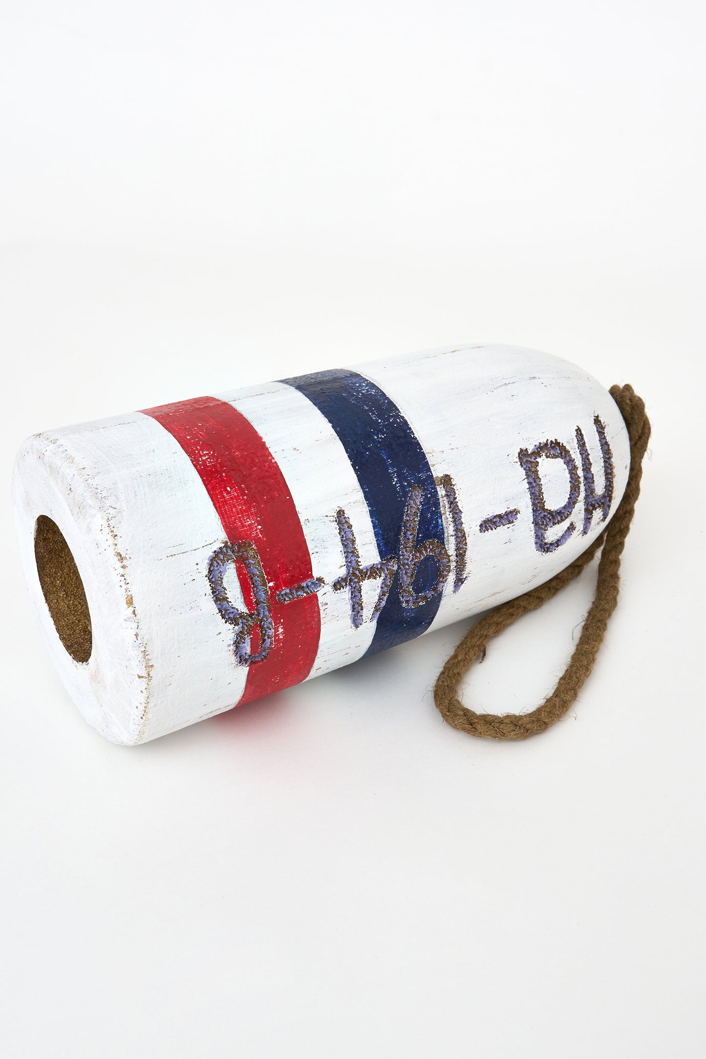 Boya bicolor envejecida con números