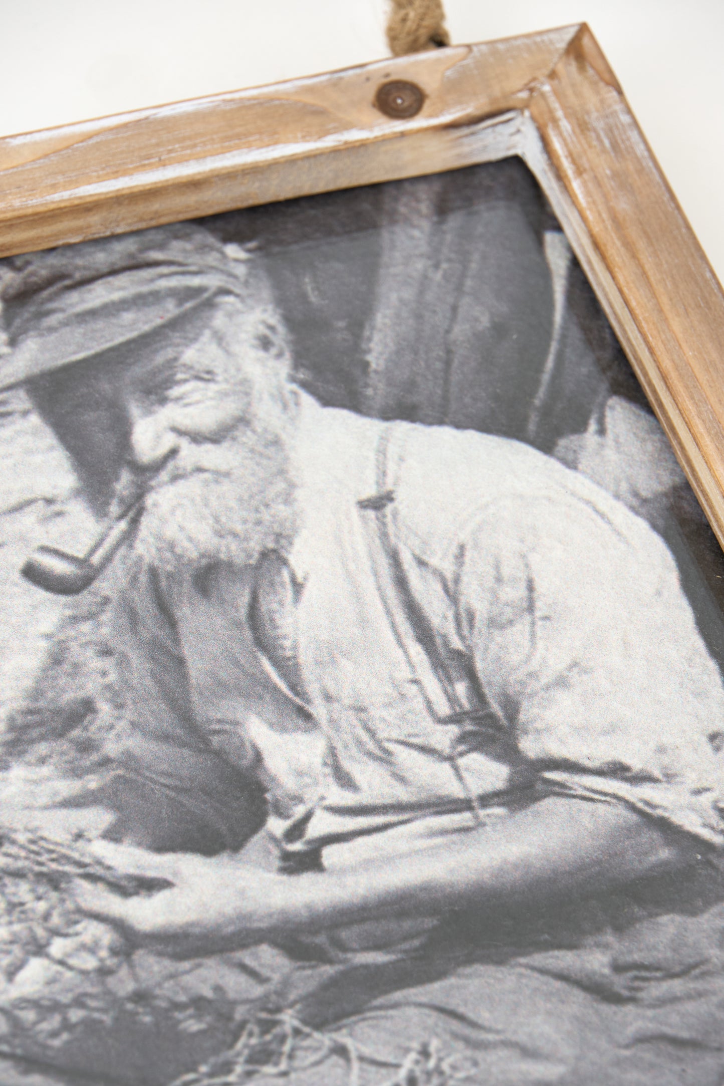 Nautical wall painting with fisherman