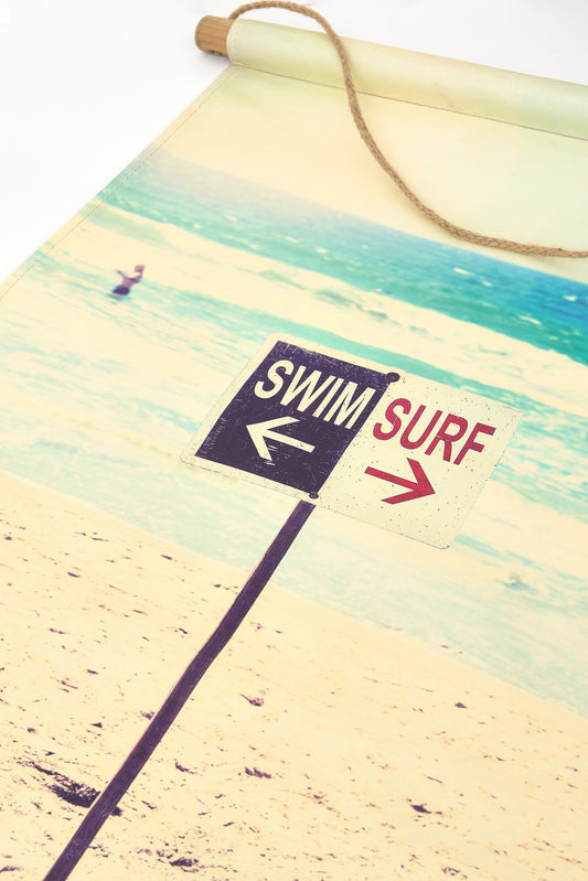 Swim &amp; Surf nautical decorative print