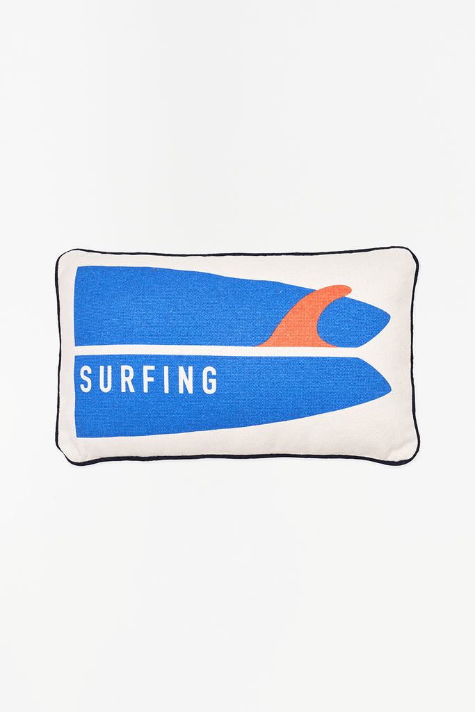 Cojín de algodón con el estampado "Surfing" - Batela