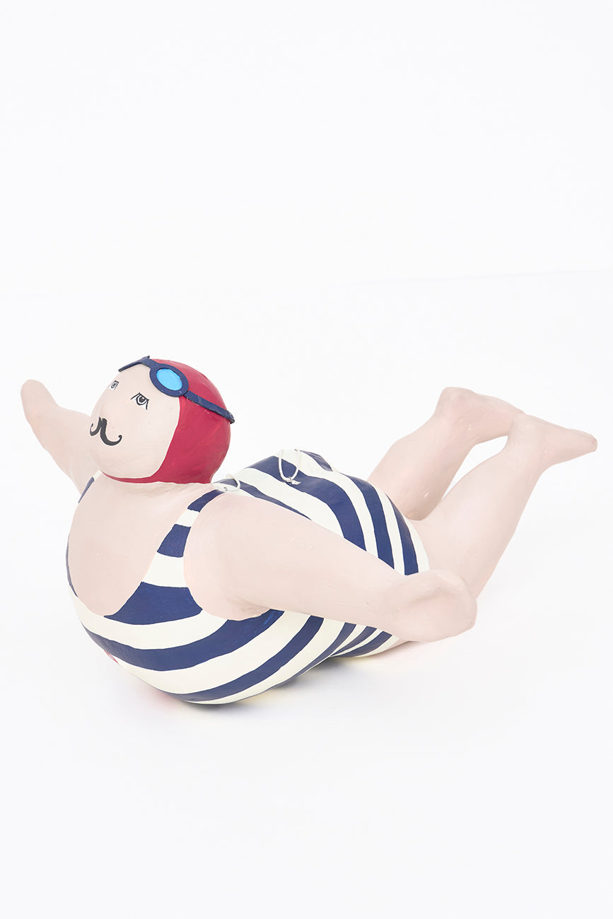Bañista grande papel mache para colgar D6683