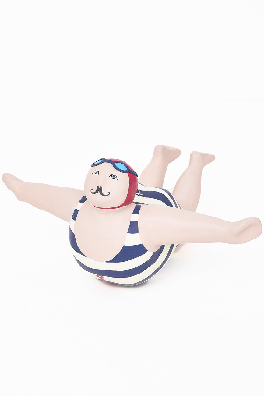 Bañista grande papel mache para colgar D6683