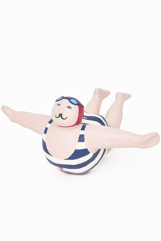 Bañista grande papel mache para colgar D6683