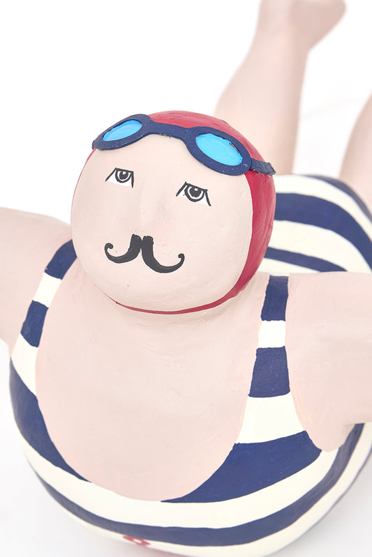 Bañista grande papel mache para colgar D6683