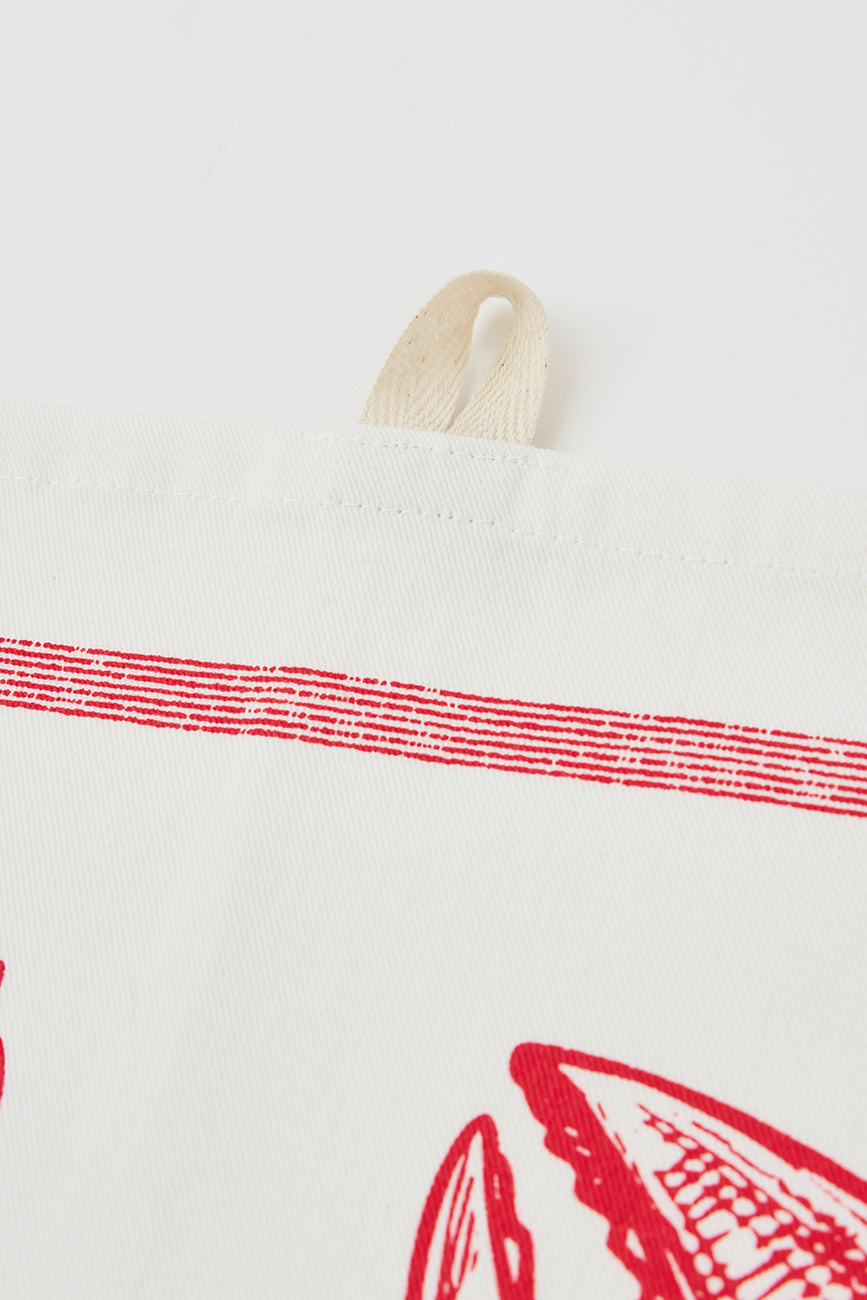 Trapo de cocina con langosta algodón drill