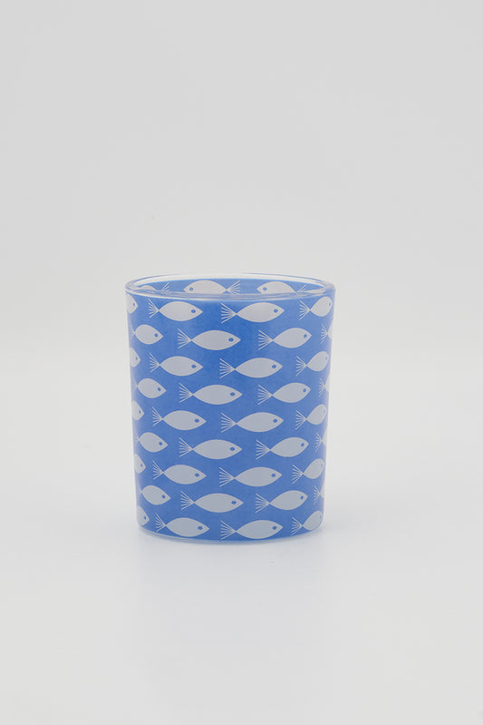 Set of 3 fish candle holders - D7181